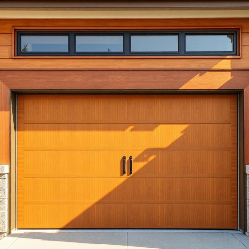 Contemporary garage door style